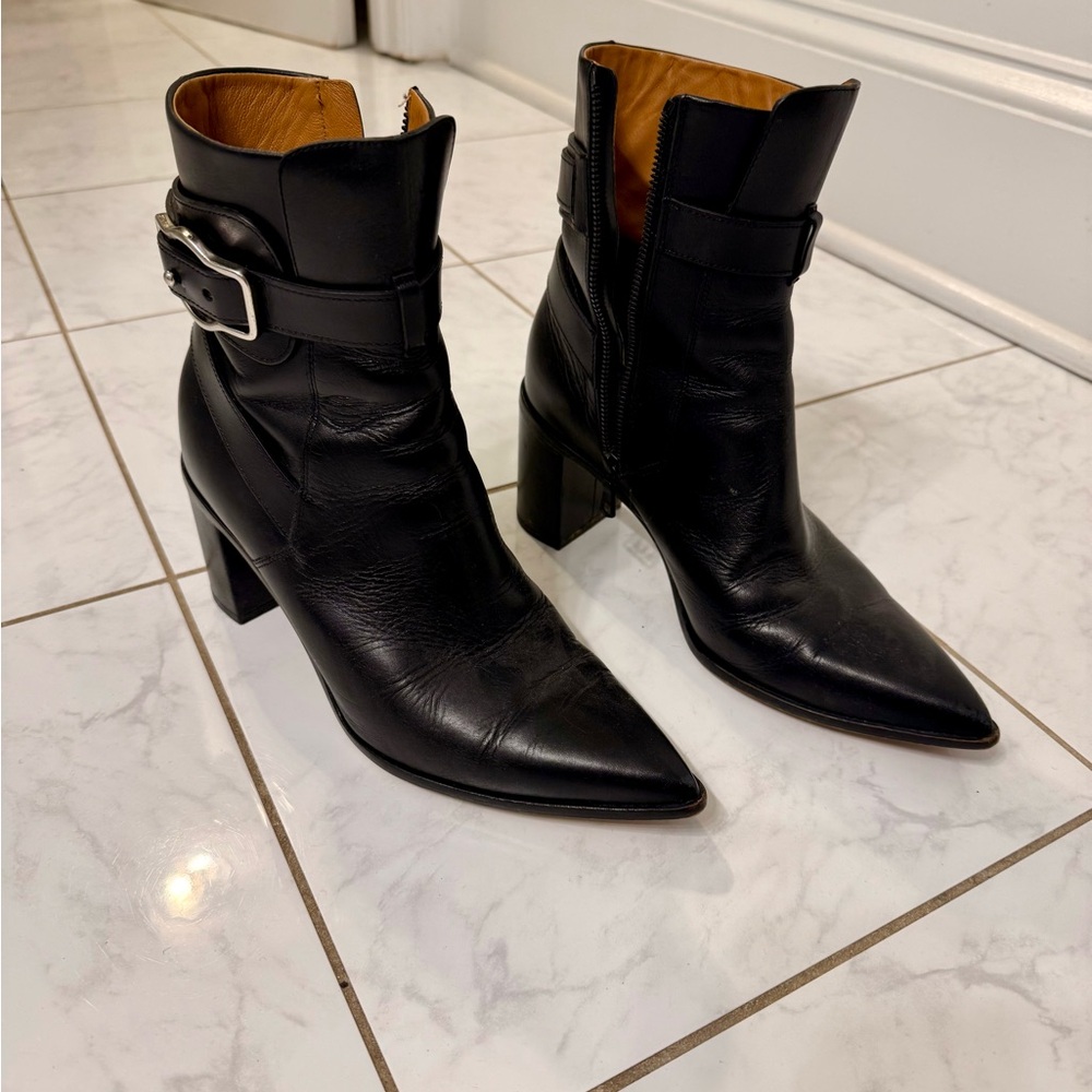 rag & bone Black Heeled Leather Boots - Picture 5 of 5